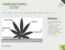 Tablet Screenshot of cannabissansfrontieres.org